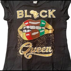 Premium ladies graphic design w/ gold decor.